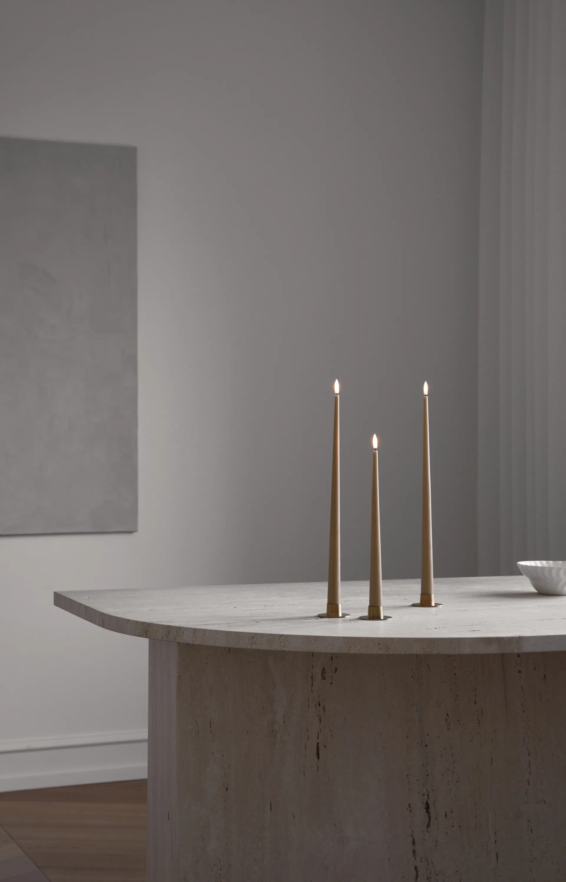 Świeczki LED ester & erik, 2 szt., 20 Rosy caramel , 30 cm ester & erik