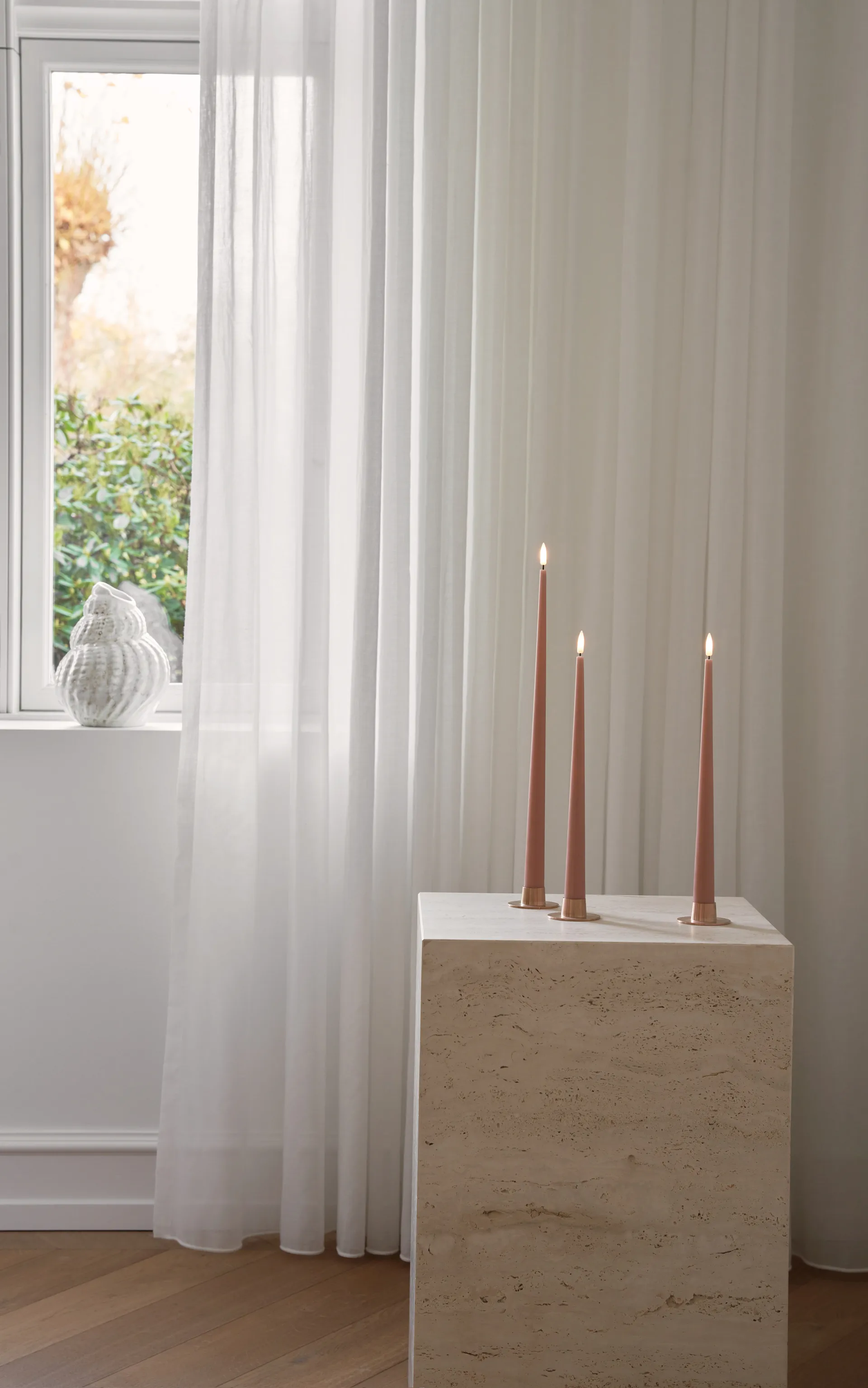 Świeczki LED ester & erik, 2 szt., 20 Rosy caramel, 40cm ester & erik