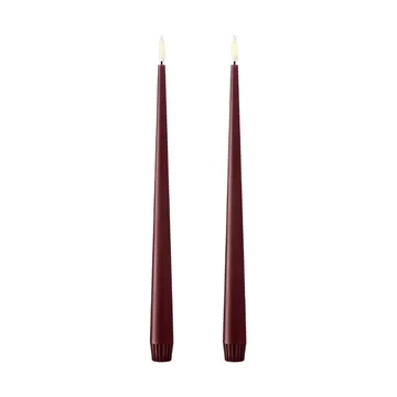 Świeczki LED ester & erik, 2 szt. - 44/2 Deep Wine , 30 cm - ester & erik