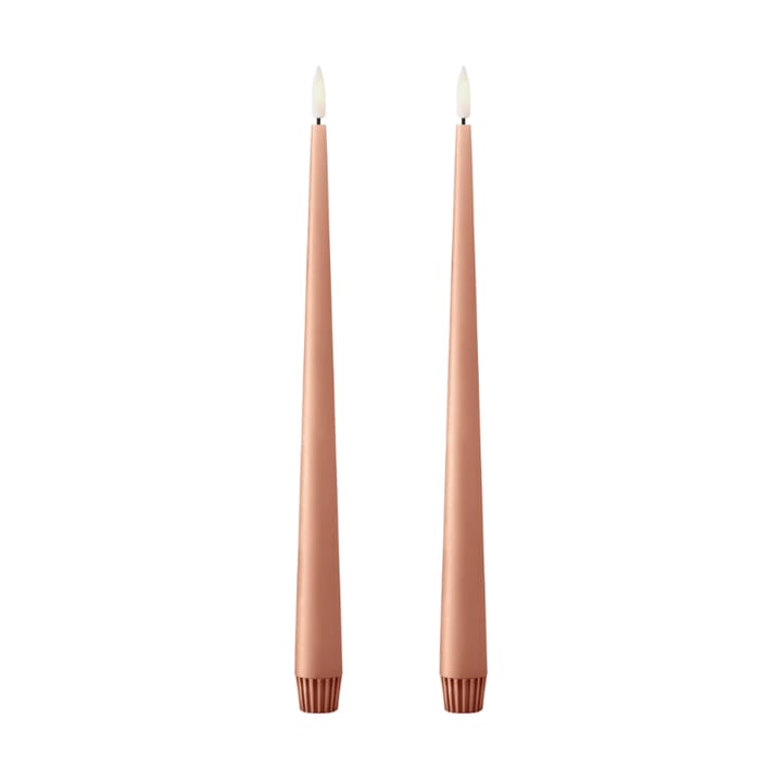 Świeczki LED ester & erik, 30 cm 2 szt. - 20 Rosy caramel - Ester & erik