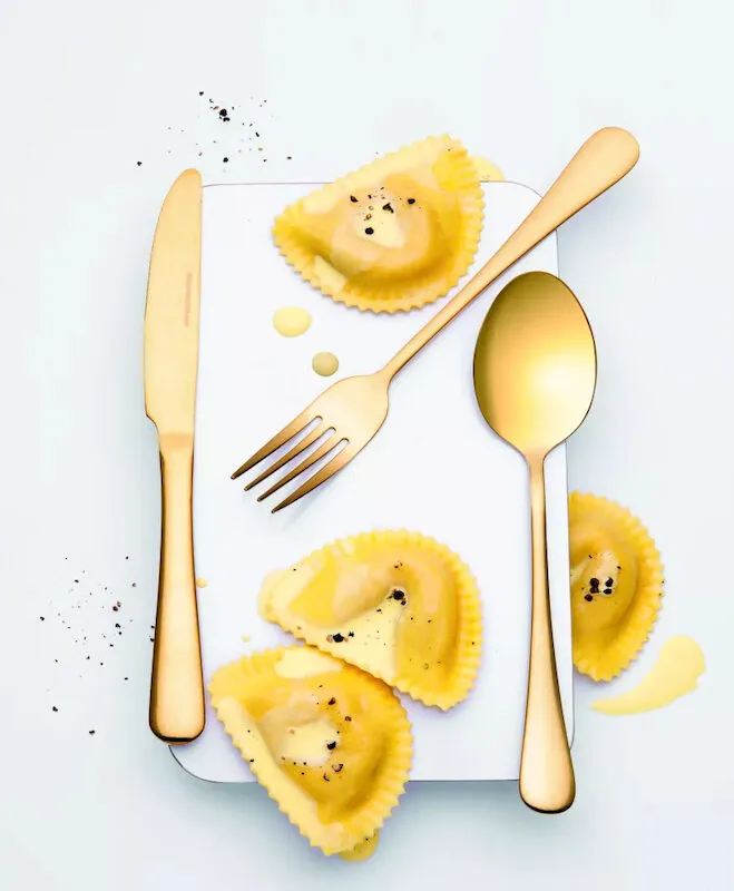 Zestaw sztućców Eternum Napoli 16 części, Złoty Eternum