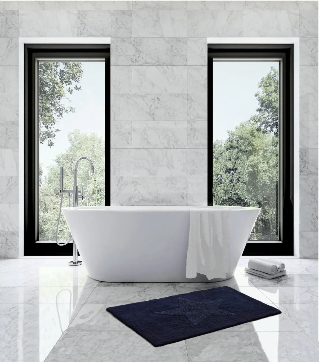 Dywan mały Star, navy Etol Design