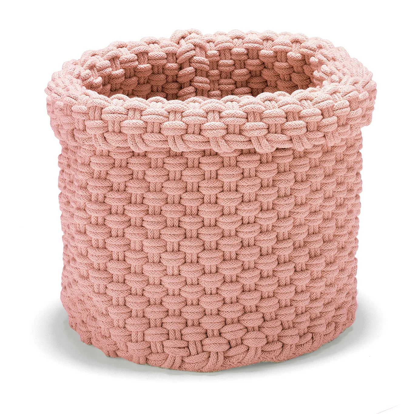 Kosz do przechowywania Rope duży, Dusty pink Etol Design