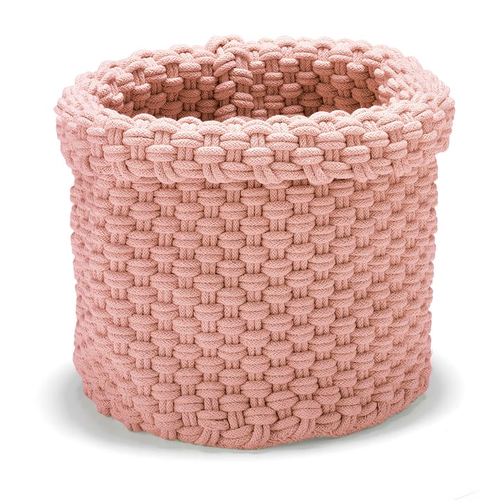 Kosz do przechowywania Rope duży - Dusty pink - Etol Design