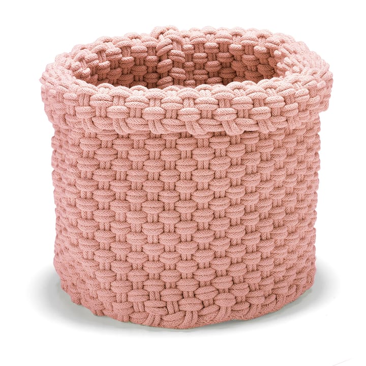 Kosz do przechowywania Rope duży - Dusty pink - ETOL Design