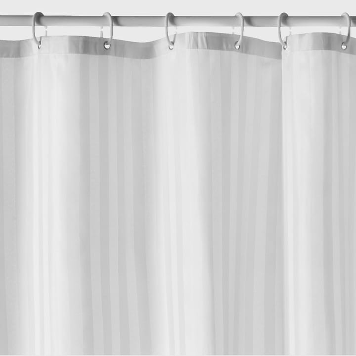 Żakardowa zasłona prysznicowa biała - 180x200 cm - Etol Design
