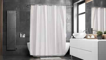 Zasłona prysznicowa 200x240 cm (bardzo wysoka) - biały - ETOL Design
