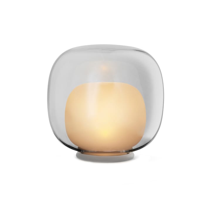 Eva Solo lampion na świecę LED Ø12 cm - Szkło w kolorze dymu - Eva Solo