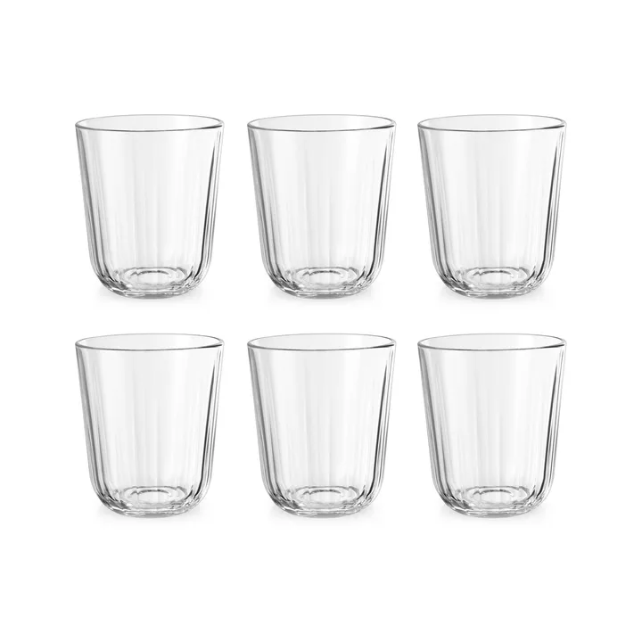 Facet szklanki do napojów 270 ml, 6‑pak - Przezroczysty - Eva Solo