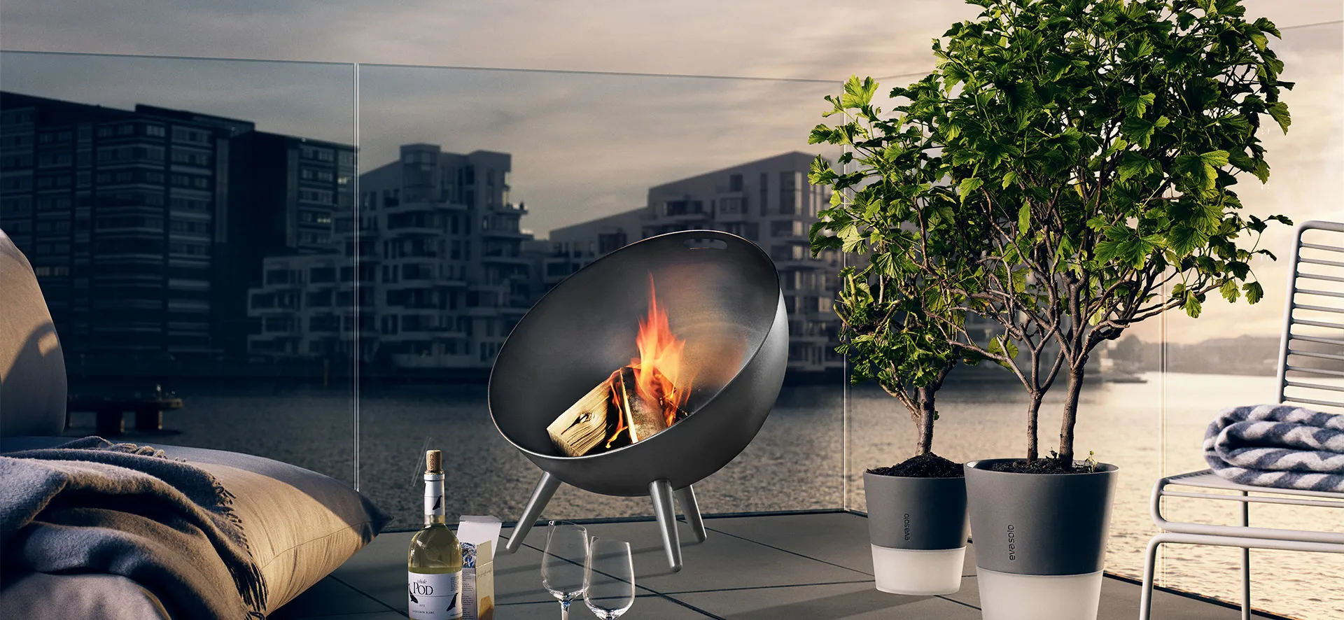 FireGlobe kominek, Ø 64 cm Eva Solo