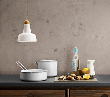 Garnek ceramiczny Eva Trio White Line Slip-Let - 4,8 L - Eva Solo