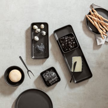 Nordic Kitchen talerz do serwowania 13x37 cm - Czarny - Eva Solo