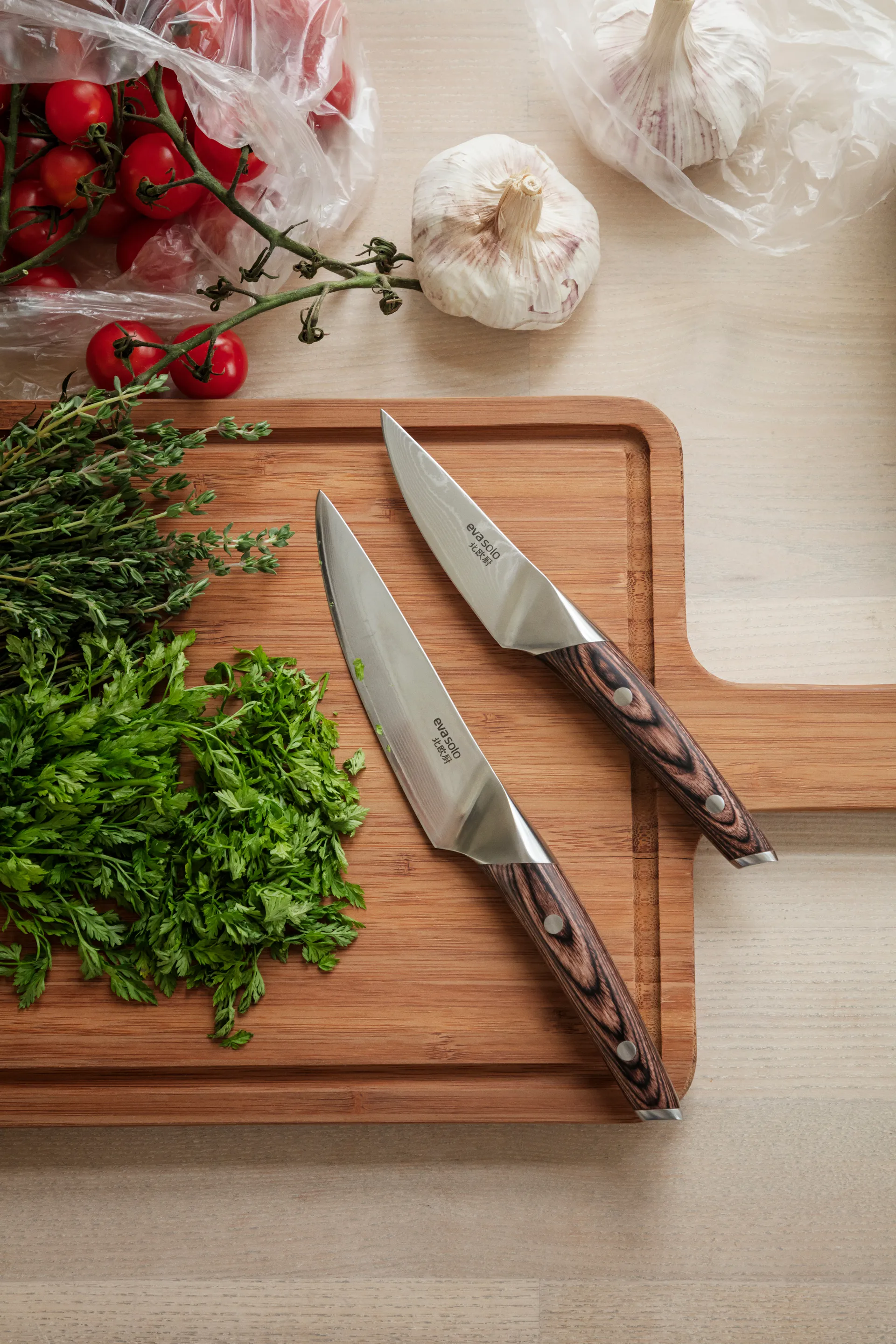 Nóż do ziół Nordic Kitchen 9 cm, Stal damasceńska Eva Solo