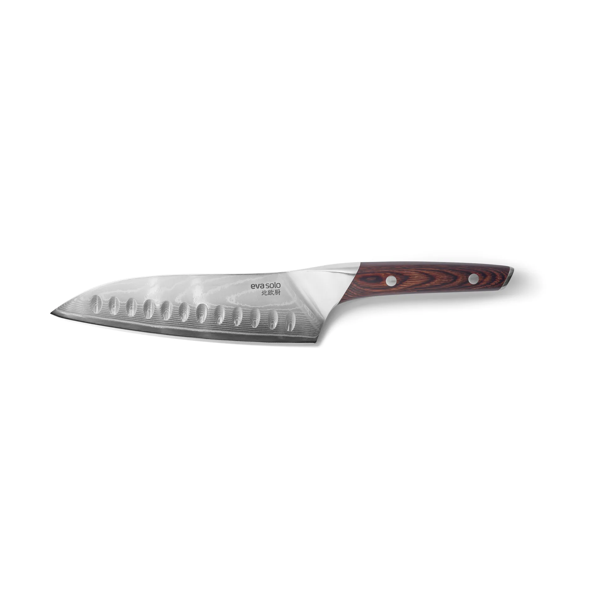 Nóż santoku Nordic Kitchen 18 cm, Stal damasceńska Eva Solo
