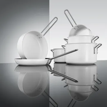 Patelnia do smażenia Eva Trio biała - 24 cm - Eva Solo