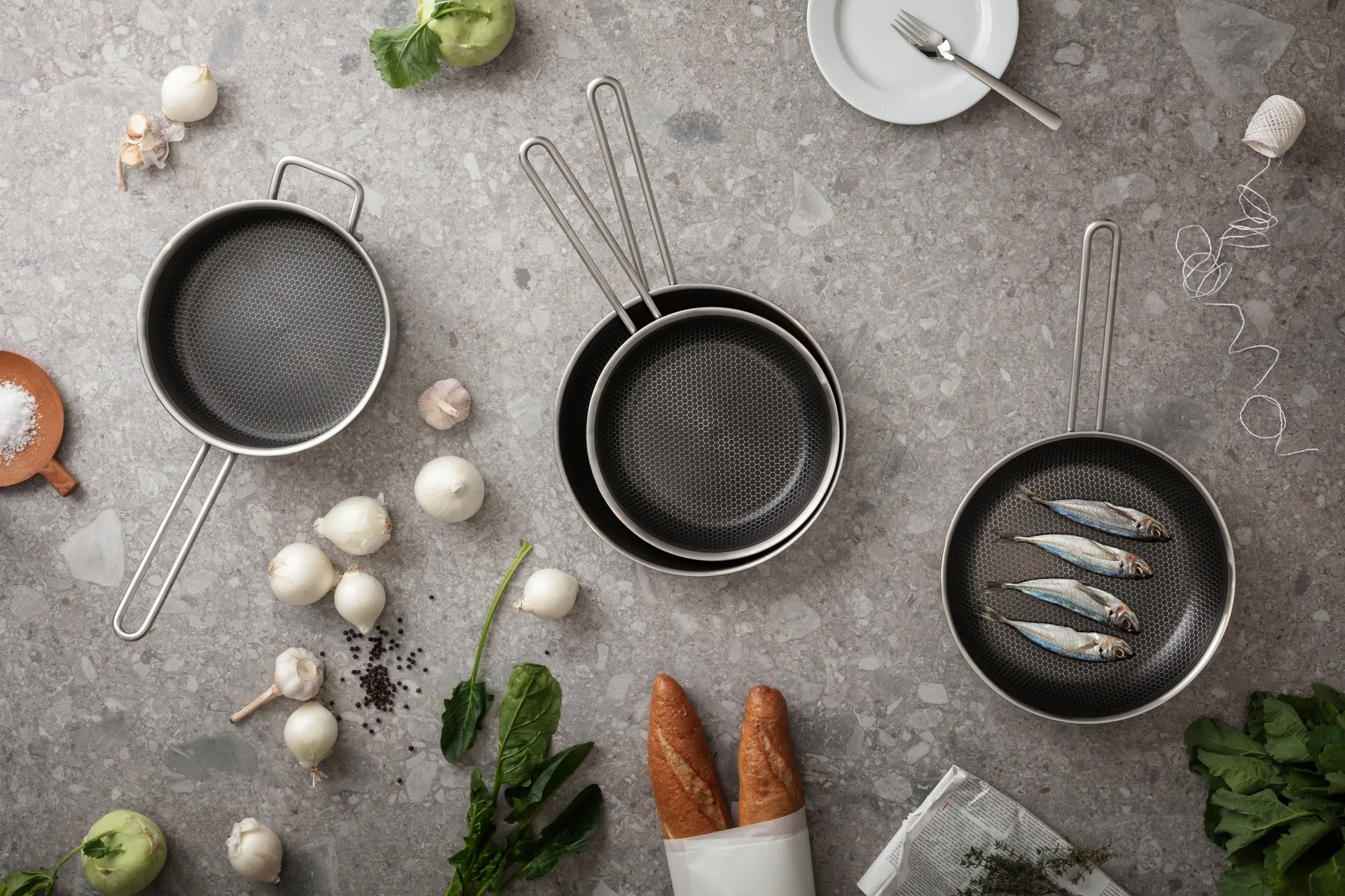 Patelnia sateuse  Eva Trio Multi Mosaic Slip-Let, 24 cm Eva Solo