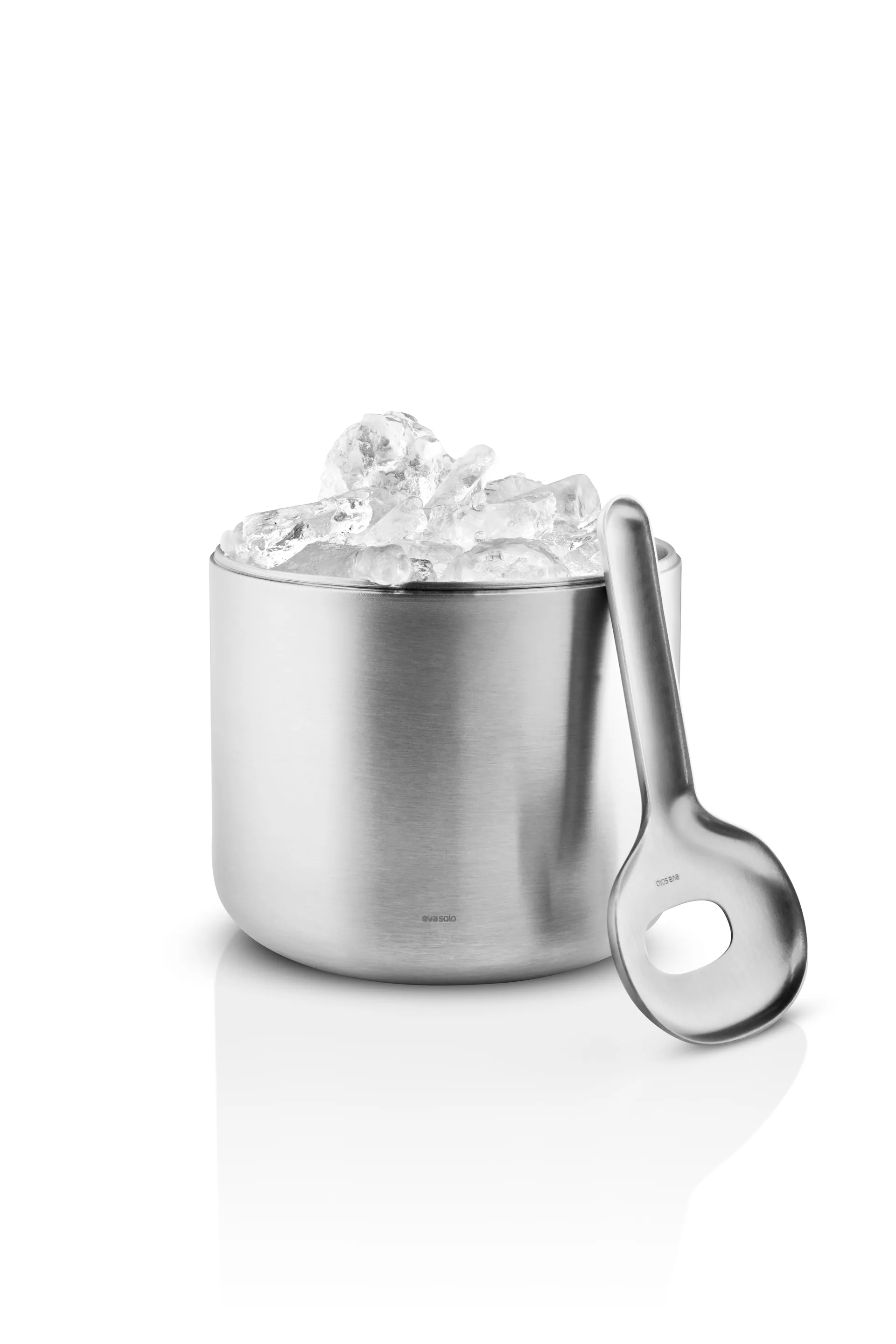 Wiaderko na lód z łyżką Liquid Lounge 1,4 l, Brushed steel Eva Solo