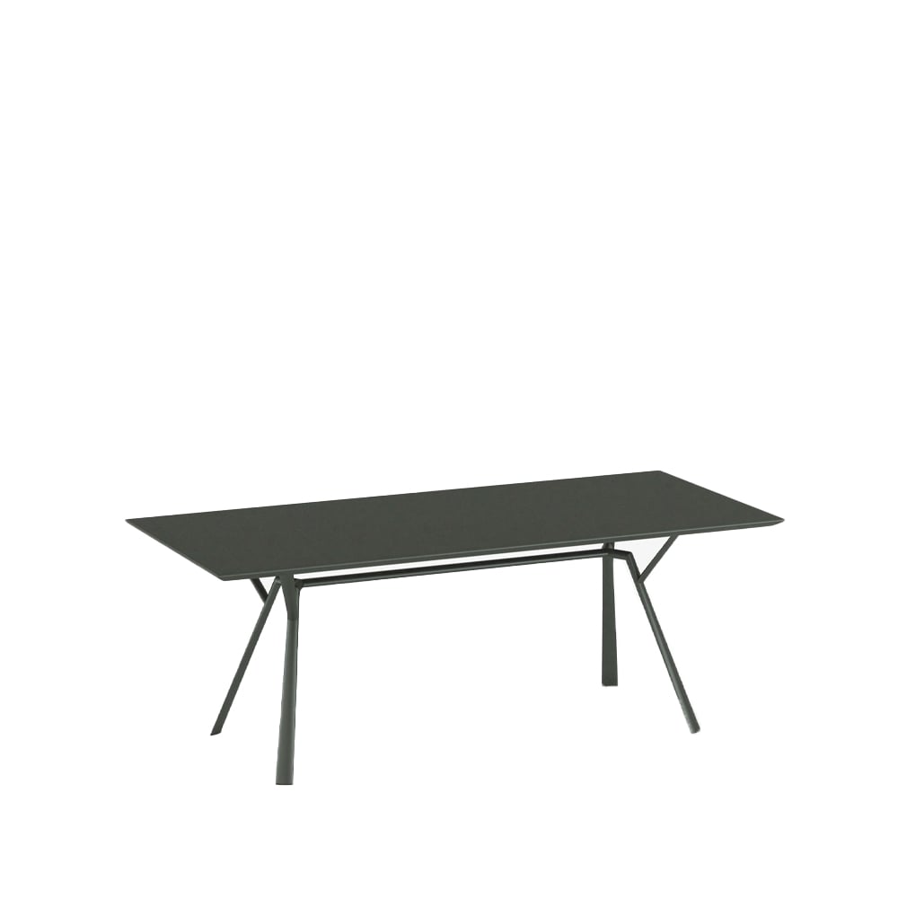 Fast Stół Radice Quadra metallic grey, 90x200 cm | Skandynawski Design | Stoły ogrodowe | Szary