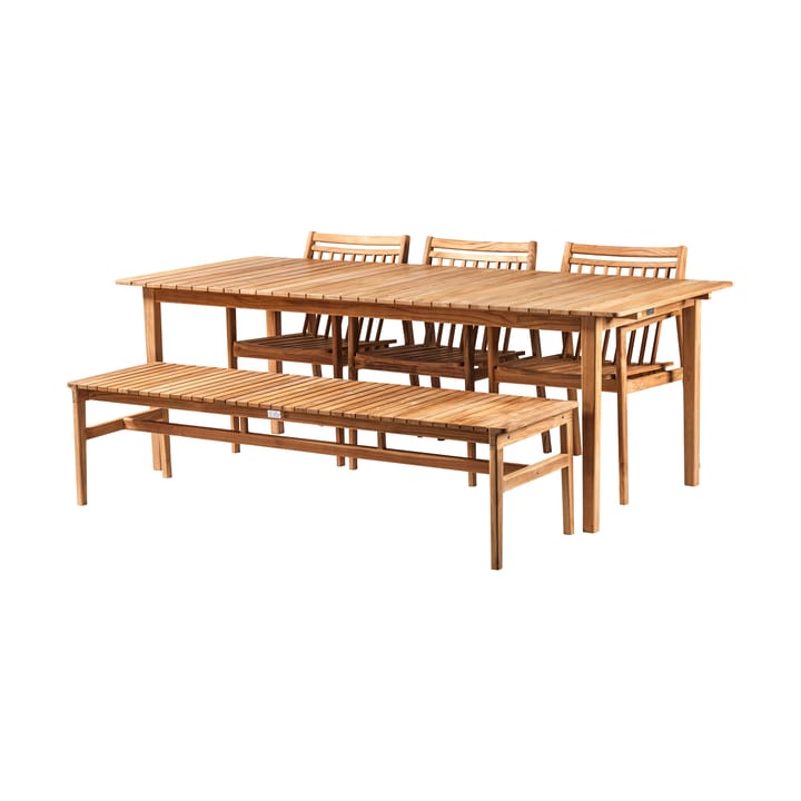 Ławka 3-osobowa M10 Sammen , Teak-nature oiled FDB Møbler
