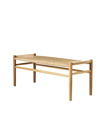 Ławka J83B 37x100 cm - Oak nature lacquered-nature - FDB Møbler