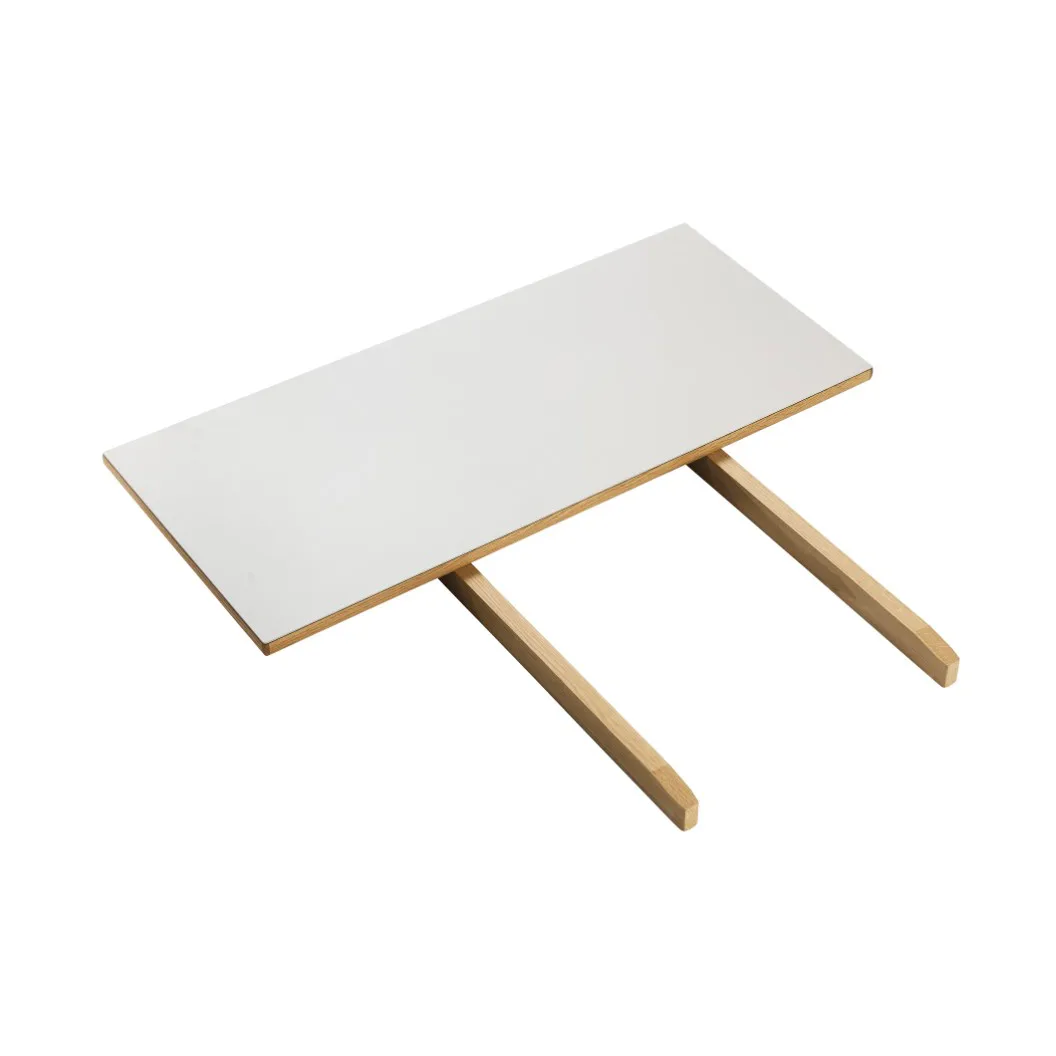 Dodatkowy blat do stołu C35, 82x37 cm light grey-oak nature lacquered FDB Møbler