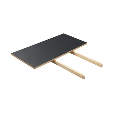 Dodatkowy blat do stołu C35 - 95x45 cm dark grey-oak nature lacquered - FDB Møbler