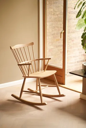 Fotel bujany J52G - Oak nature oil - FDB Møbler