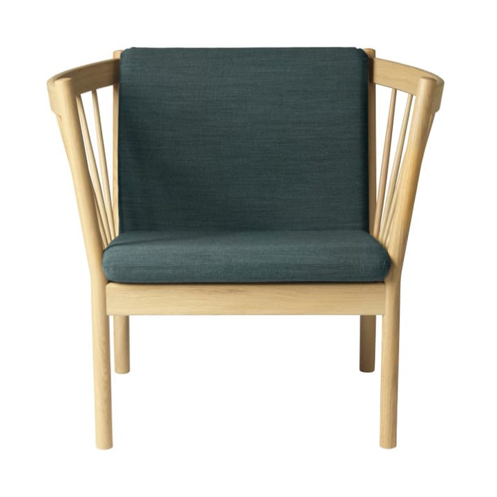 Fotel J146 - Oak nature lacquered-dark green - FDB Møbler