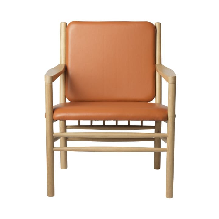 Fotel J147 - Oak nature lacquered-cognac leather - FDB Møbler