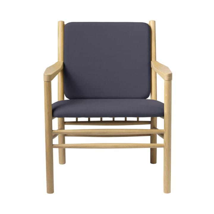 Fotel J147 - Oak nature lacquered-dark blue - FDB Møbler