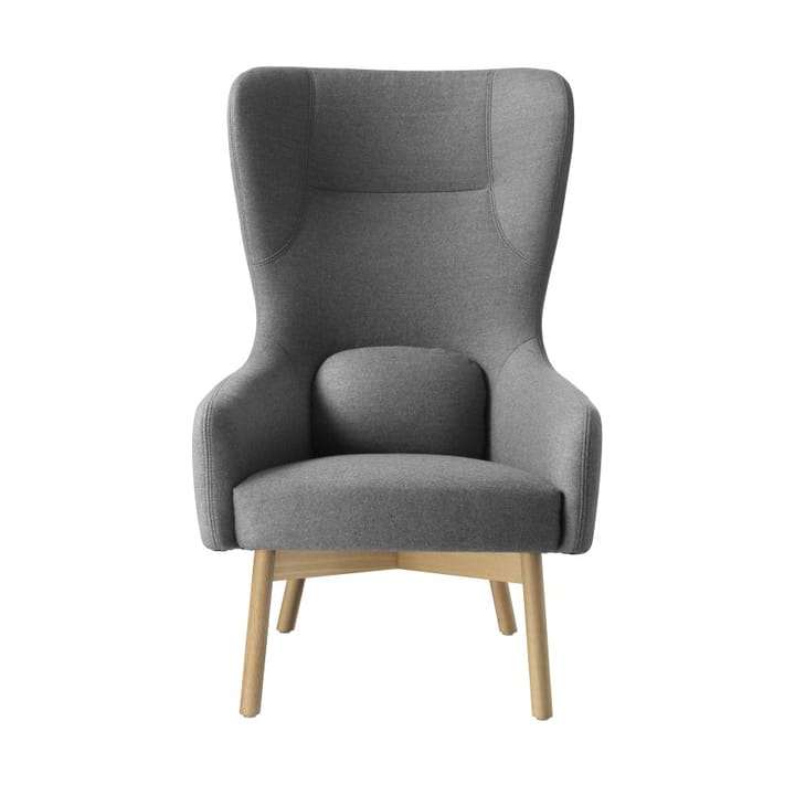 Fotel L35 Gesja Wing Chair - Oak nature lacquered-dark grey - FDB Møbler