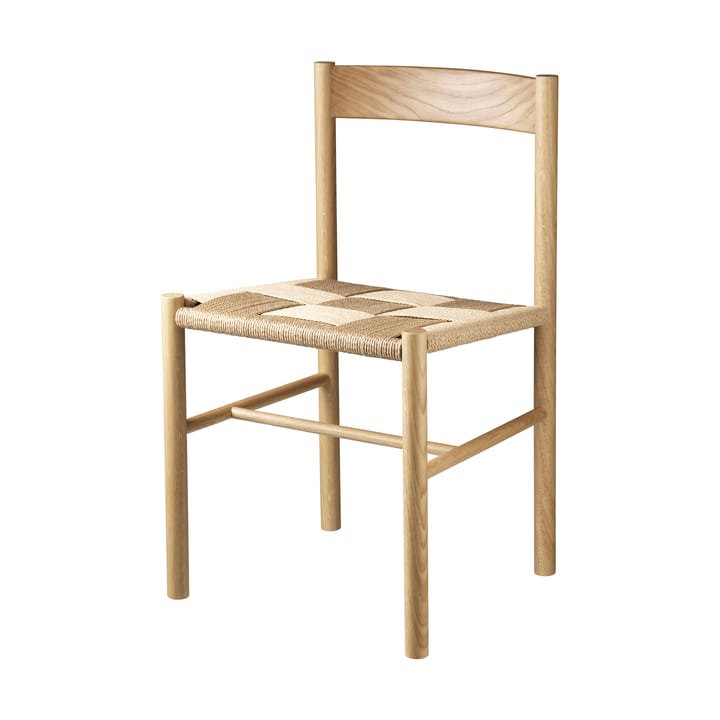 J178 Lønstrup krzesło v2, Oak nature lacquered-papercord FDB Møbler