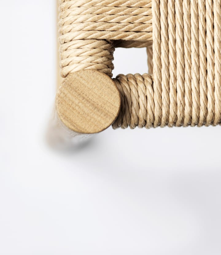 J178 Lønstrup krzesło v2, Oak nature lacquered-papercord FDB Møbler