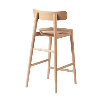 J185 Øst krzesło barowe 65 cm - Oak nature lacquered - FDB Møbler