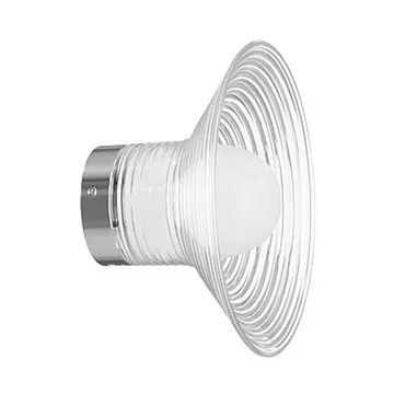 Kinkiet U12 Sletterhage - Aluminium-szkło opalowe, montaż stały - FDB Møbler