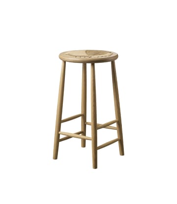 Krzesło barowe J165C 65 cm - Oak nature lacquered-nature - FDB Møbler