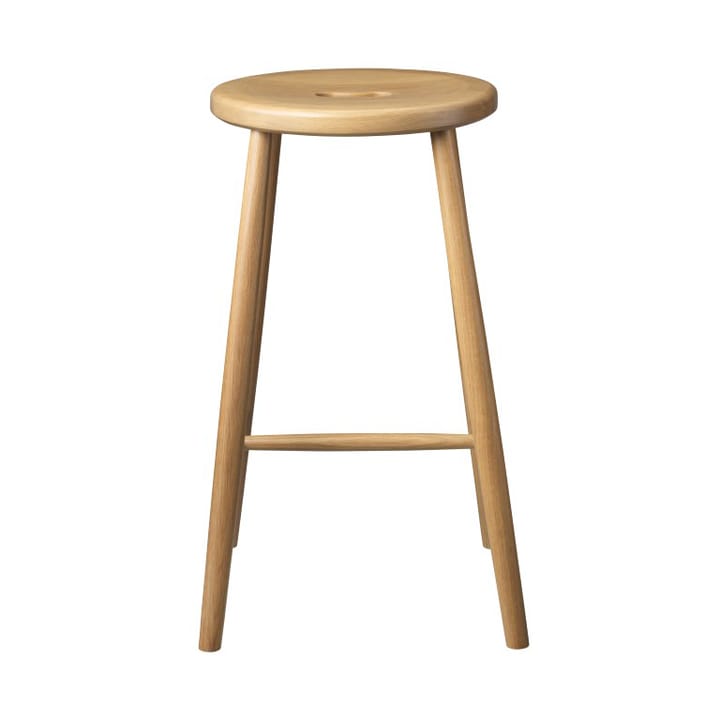 Krzesło barowe J27C Counter - Oak nature lacquered - FDB Møbler
