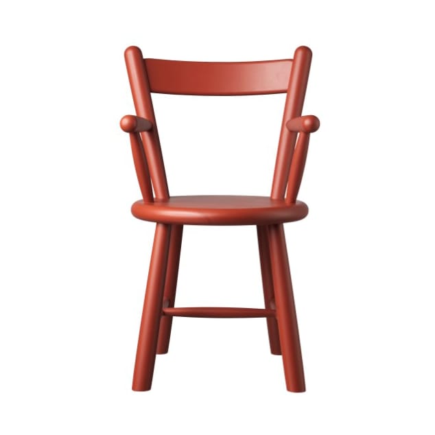 Krzesło dziecięce P9 - Beech red painted - FDB Møbler