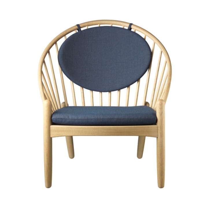 Krzesło J166 Jørna - Oak nature lacquered-dark blue - FDB Møbler