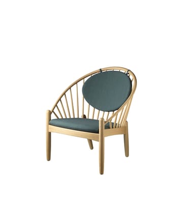 Krzesło J166 Jørna - Oak nature lacquered-dark green - FDB Møbler