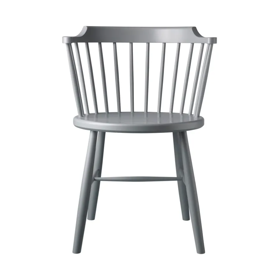 Krzesło J18, Beech light grey painted FDB Møbler