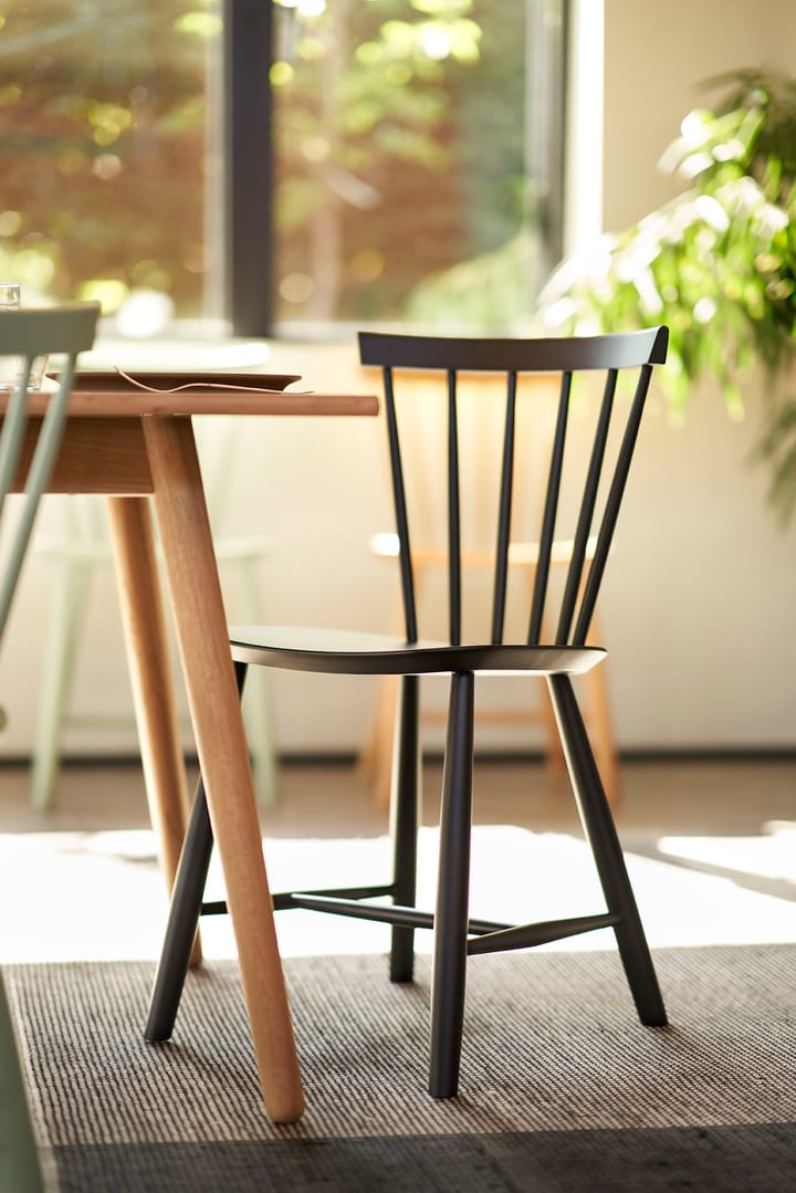 Krzesło J46, Beech dark blue painted FDB Møbler