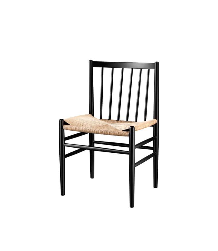 Krzesło J80, Beech black painted-nature FDB Møbler