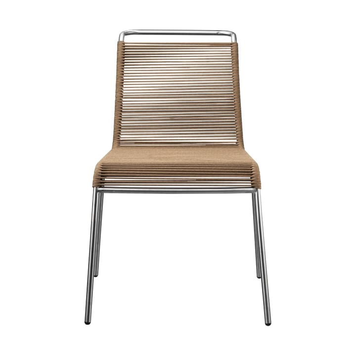Krzesło M20 Teglgård Cord Chair - Brown mixed-stainless steel - FDB Møbler