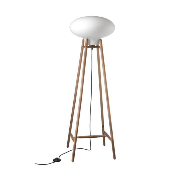 Lampa podłogowa U5 Hiti - Opal glass-walnut nature lacquered - FDB Møbler