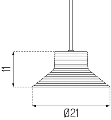 Lampa wisząca U11 Sletterhage - Aluminium-szkło opalowe - FDB Møbler