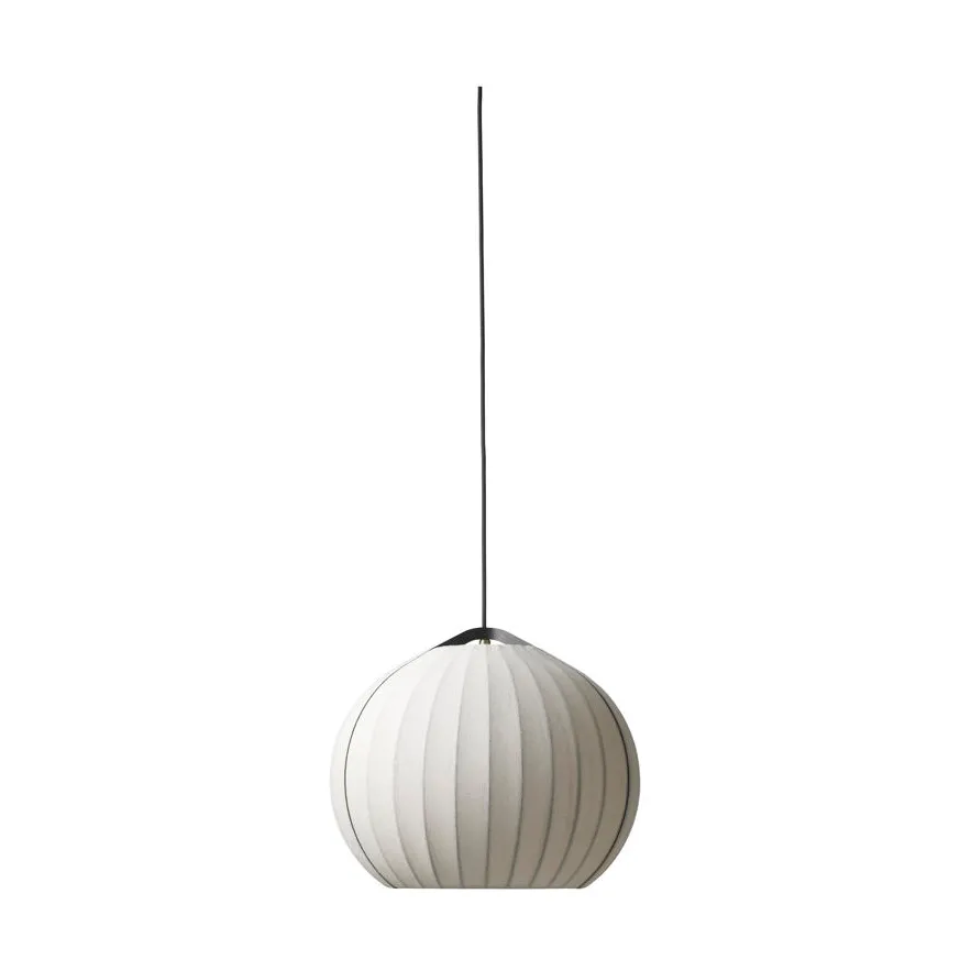 Lampa wisząca U13 Hasmark , Beige-brass-black cord FDB Møbler