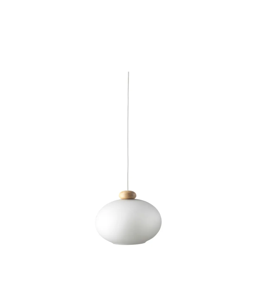 Lampa wisząca U2 Hiti , Opal-oak nature lacquered FDB Møbler