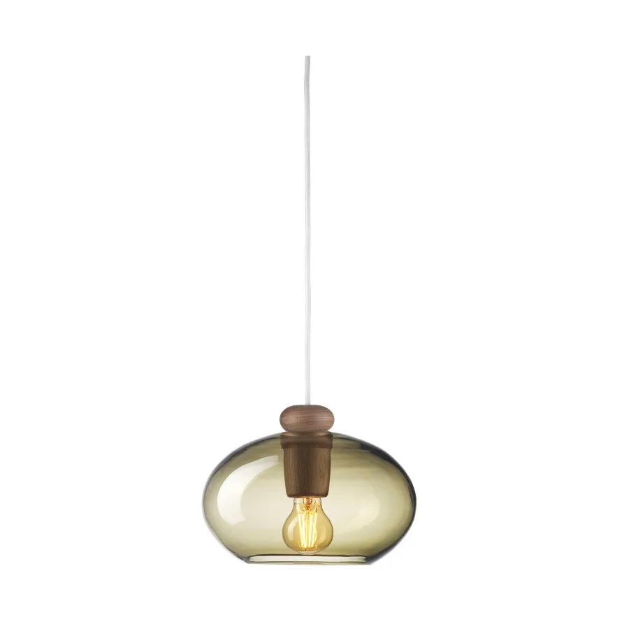 Lampa wisząca U2 Hiti , Smokey grey-walnut nature lacquered FDB Møbler