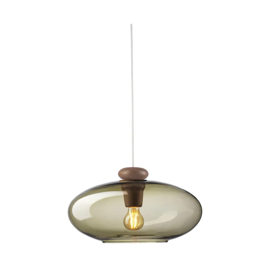 Lampa wisząca U3 Hiti , Smokey grey-walnut nature lacquered FDB Møbler